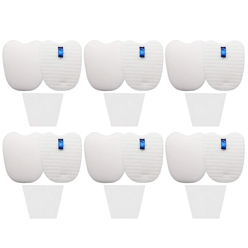 Lemige Vacuum Filters Replacement Set for Shark Rocket Vacuum HV345 HV343AMZ ZS350 ZS351 ZS352 HV320 HV321 HV322 HV324Q HV345 HV401, 6 Foam&Felt Filters + 6 Post-Filters, Part # XPMFK320&1084FTV320 - Image 1